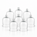 8 petites cloches en verre soufflé Ø10 × H16 cm - Lot professionnel - Koddel.com