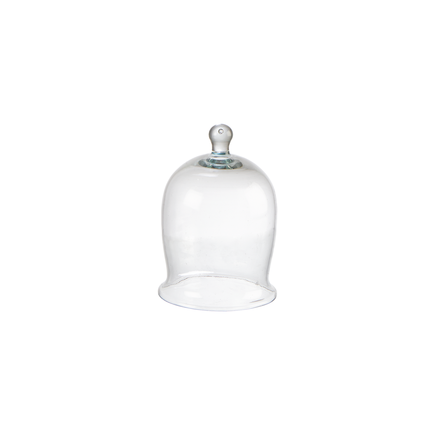 Lot professionnel - 8 petites cloches en verre soufflé Ø10 × H16 cm