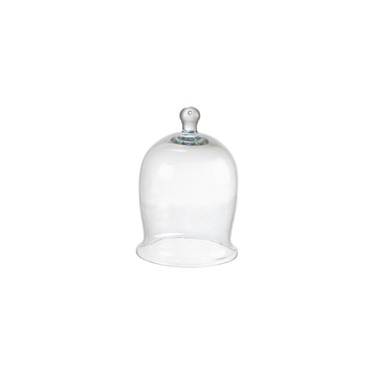 Lot professionnel - 8 petites cloches en verre soufflé Ø10 × H16 cm