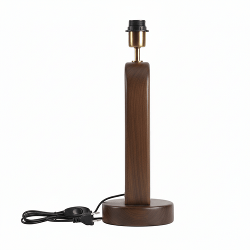 Lampe de table organique forme feuille et abat-jour chocolat - Koddel.com