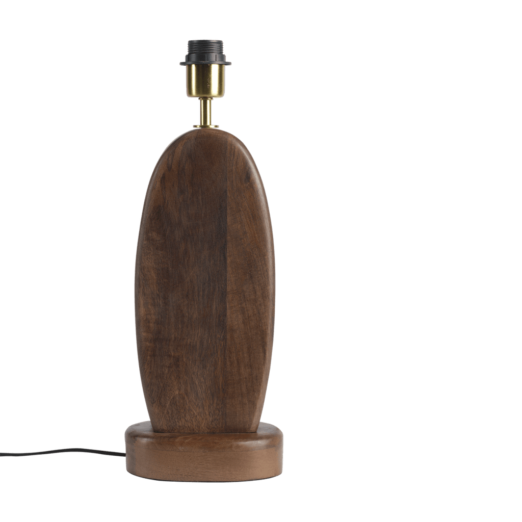 Lampe de table organique forme feuille et abat-jour chocolat - Koddel.com