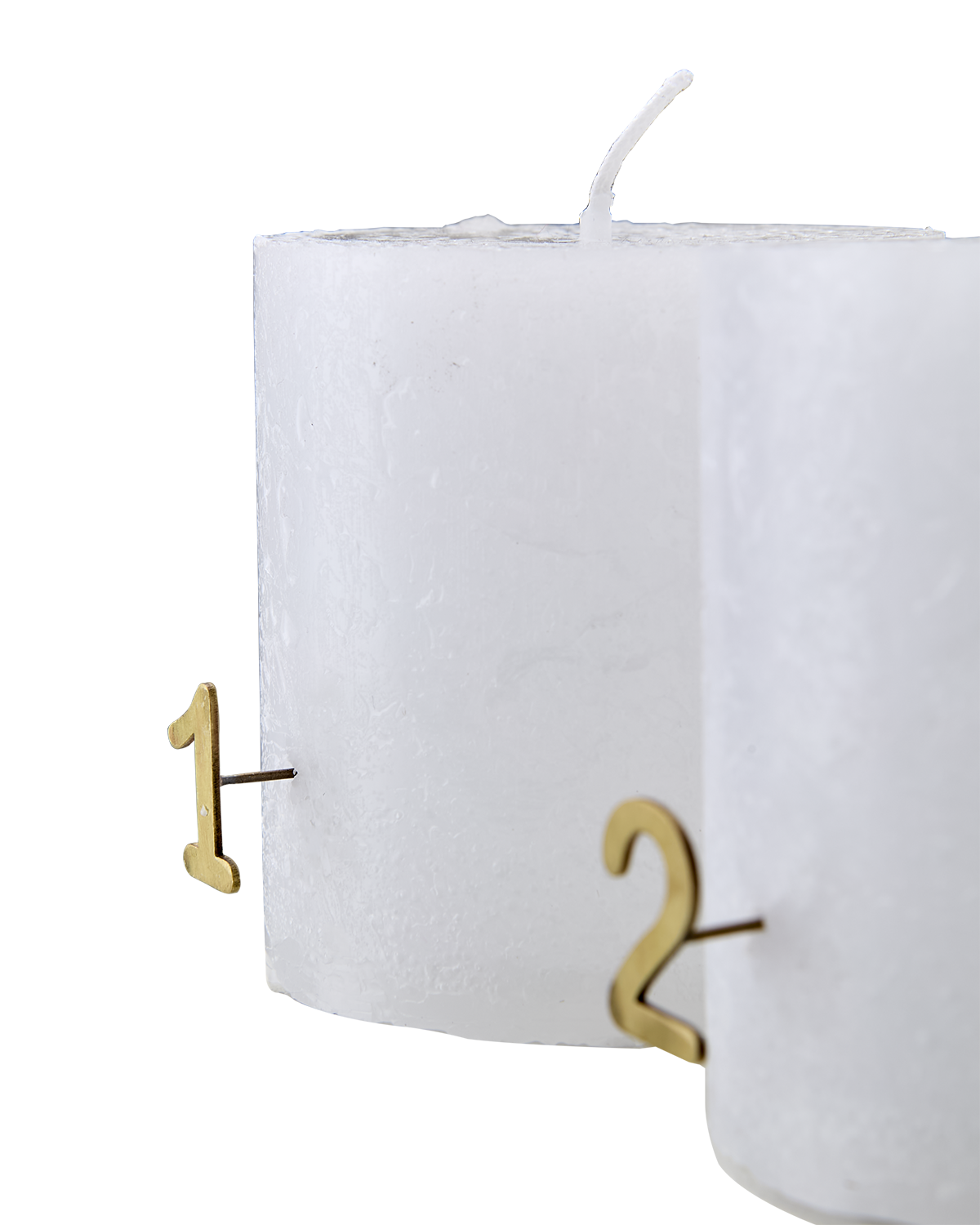 Pins chiffre en métal pour bougie - Décoration de Noel