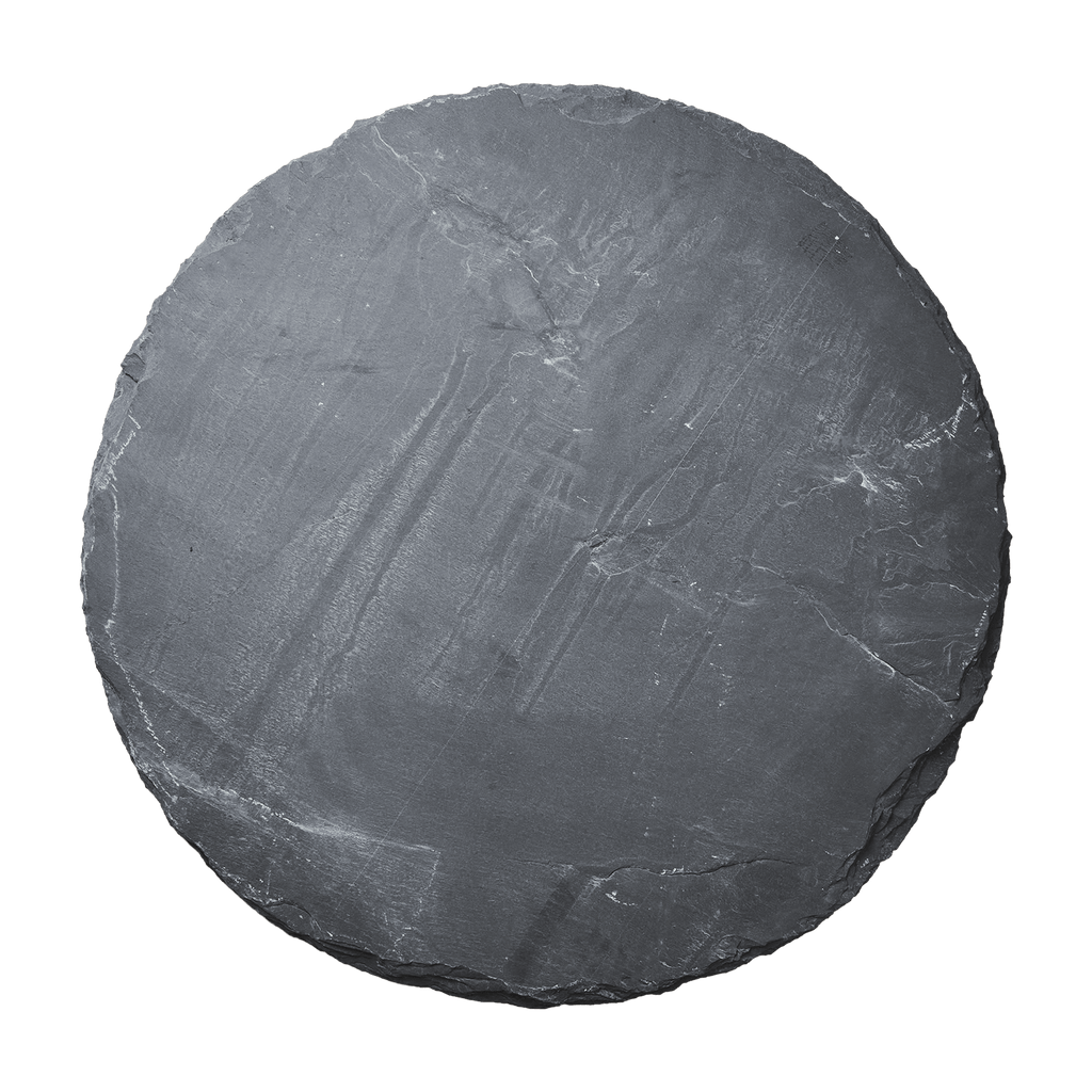 Grand plateau rond ardoise naturelle – Ø65 cm - Koddel.com