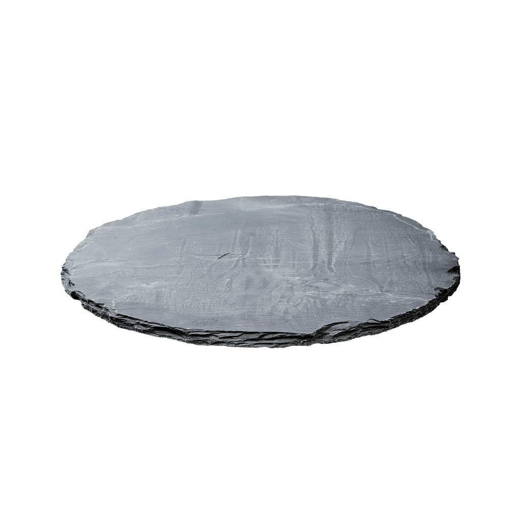 Grand plateau rond ardoise naturelle – Ø65 cm - Koddel.com
