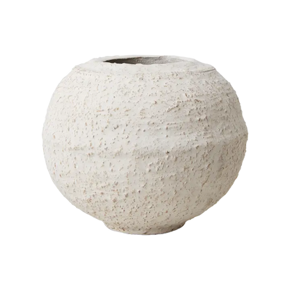 Petit pot rond en terre cuite CREAMY