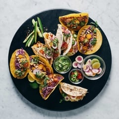 Grand plateau rond ardoise naturelle – Ø65 cm - Koddel.com