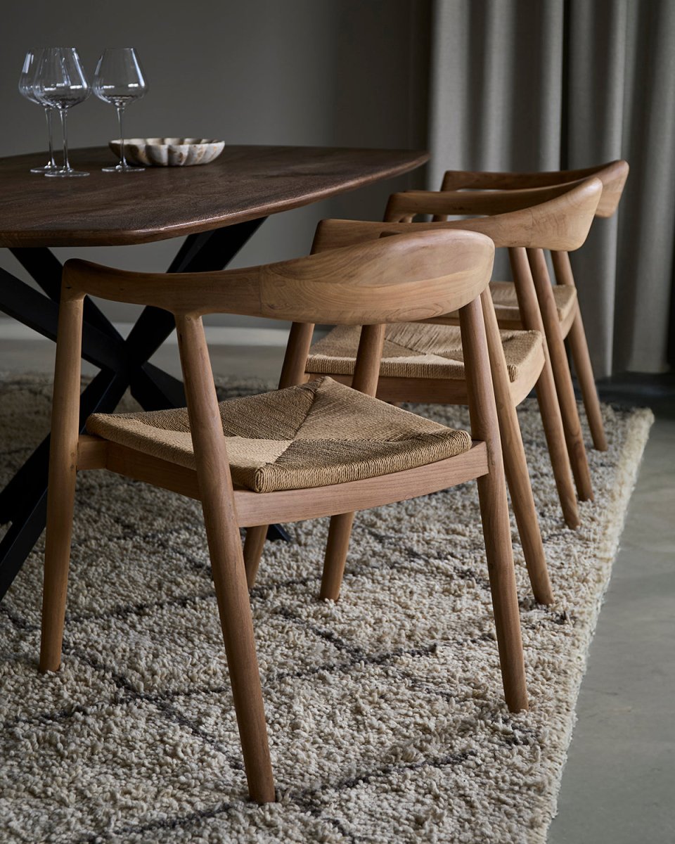 Chaise en teck et corde RIVA - Koddel.com