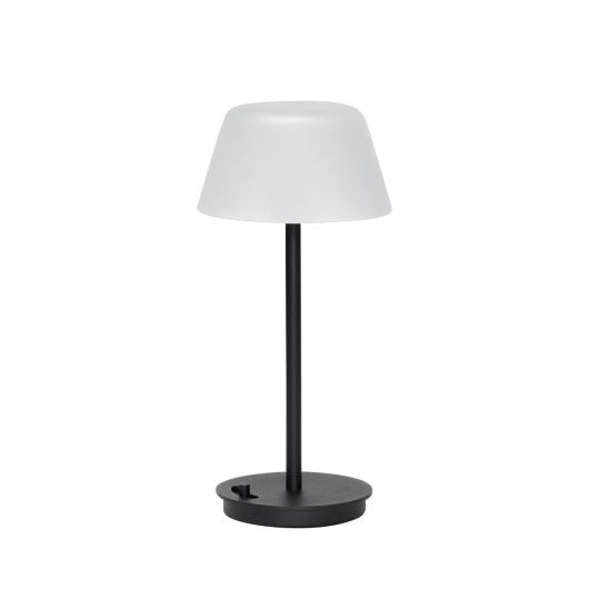 Portable living room lamp - Frosted black glass