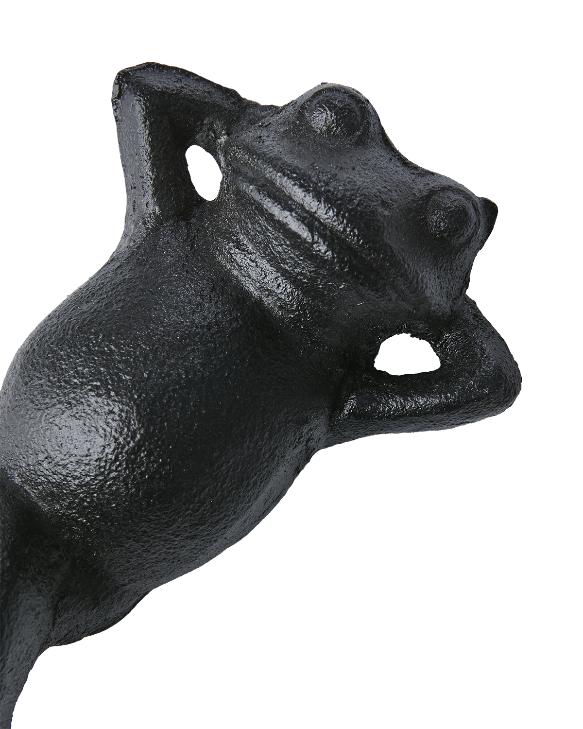 Decorative black cast iron frog - Rana