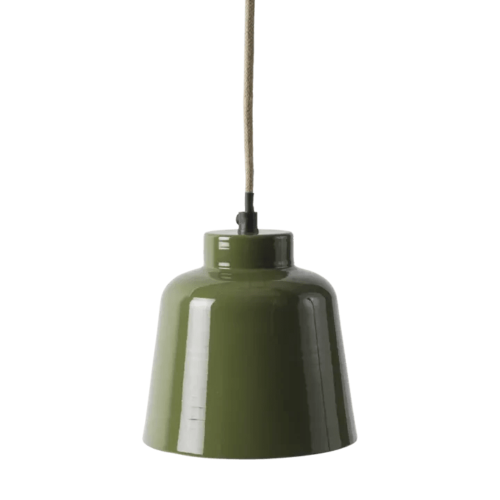 Lot de 3 Suspensions Rétro en métal Ø 16 cm - Éclairage cantine chic & comptoir (Vert ou Bordeaux) - Koddel.com