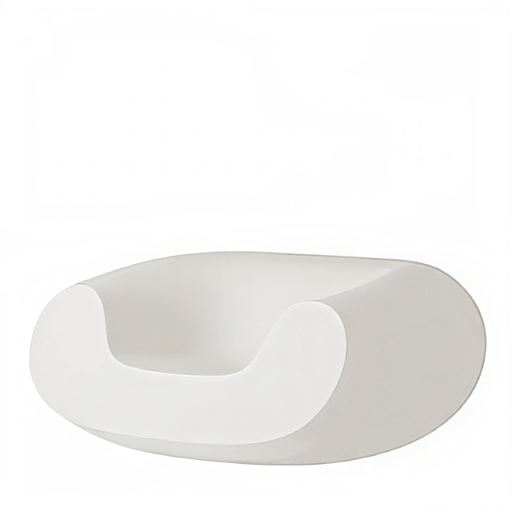 Sculptural outdoor armchair – Chubby white – 2020 Edition