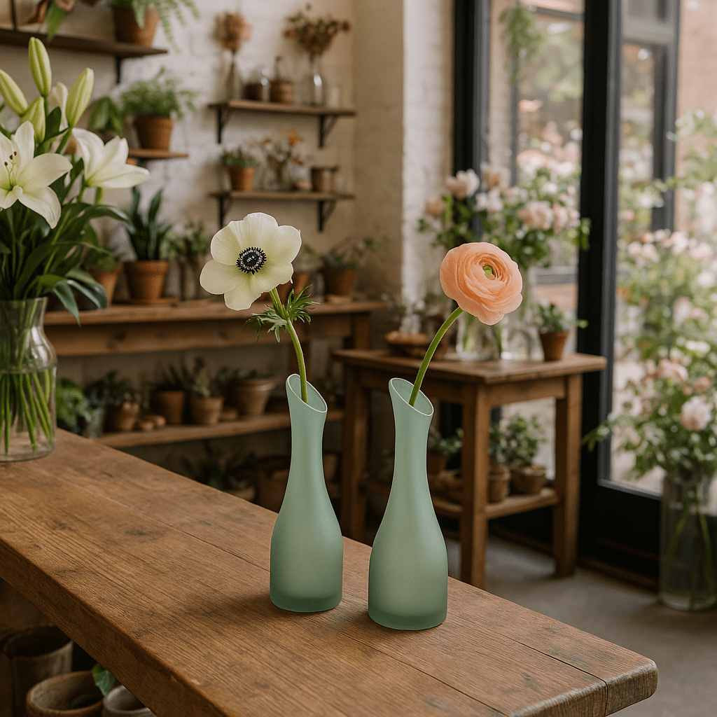 Duo de soliflore organique en verre - Koddel.com