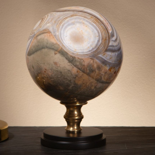 Sphère de Jaspe Rayé – Pièce unique de 7,6 kg (Madagascar)