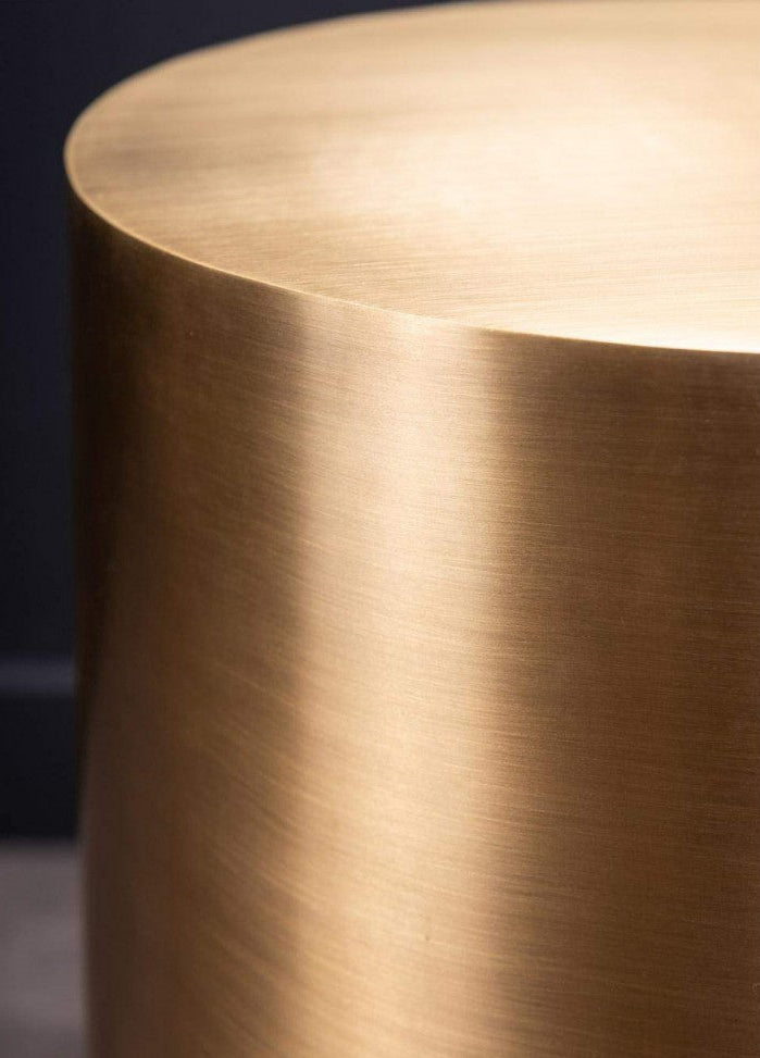 Assise ou sellette en metal finition laiton