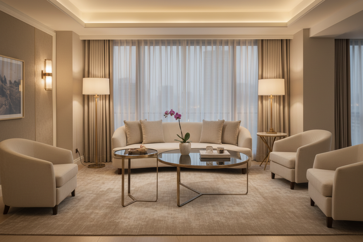 Table basse Table Basse Ø86 – Verre Fumé & Laiton Antique - KoddelDecor