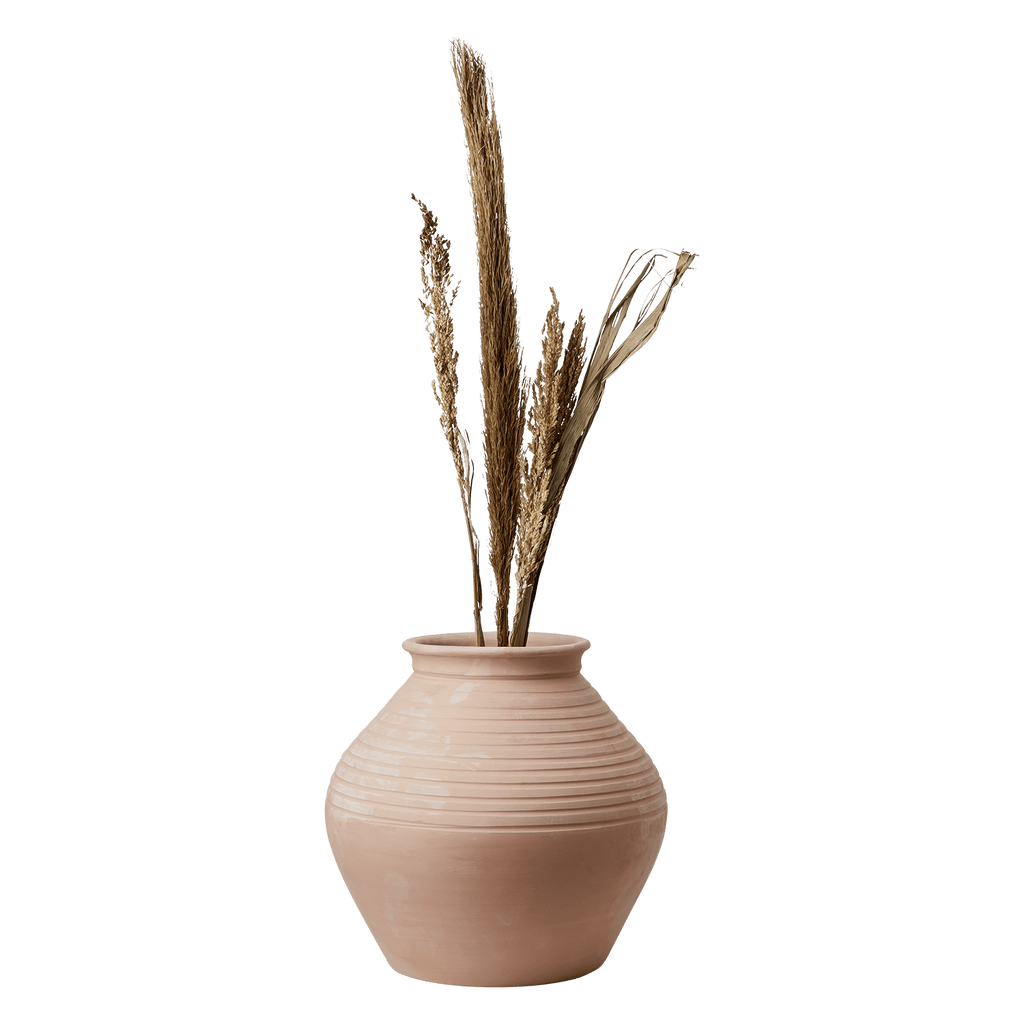 Urne arrondie en terre cuite SABAH - Koddel.com