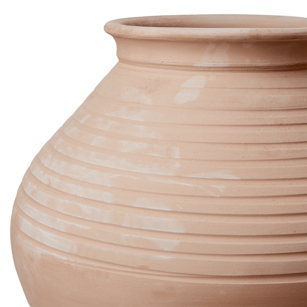 Urne arrondie en terre cuite SABAH - Koddel.com