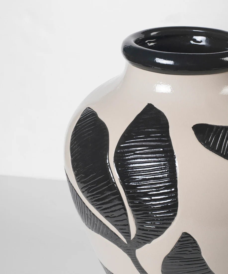 Grand vase en céramique peint à la main - Koddel.com